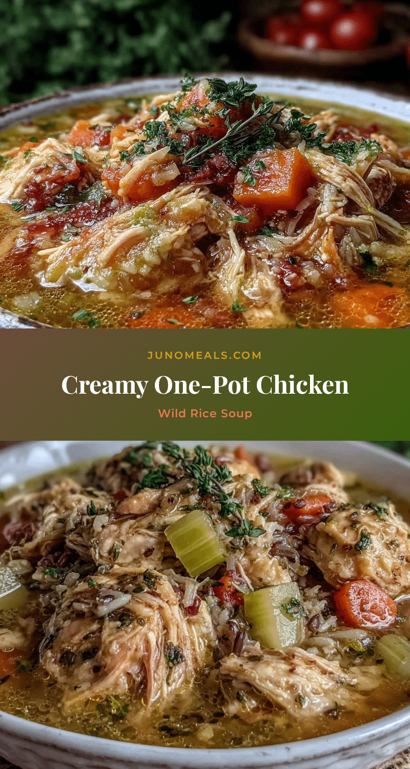 one-pot chicken and wild rice soup recipe