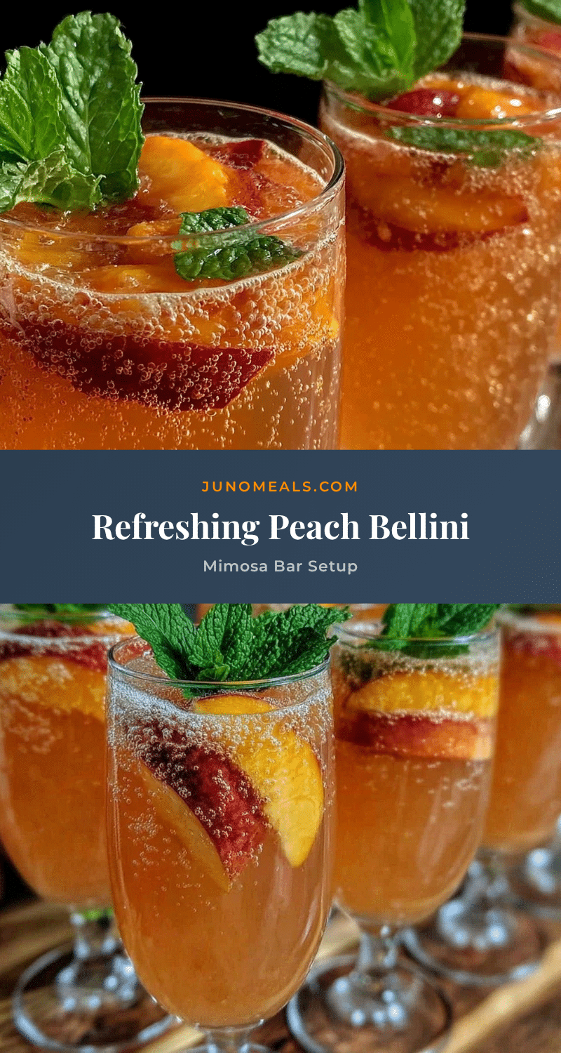 Peach Bellini Mimosa Bar recipe
