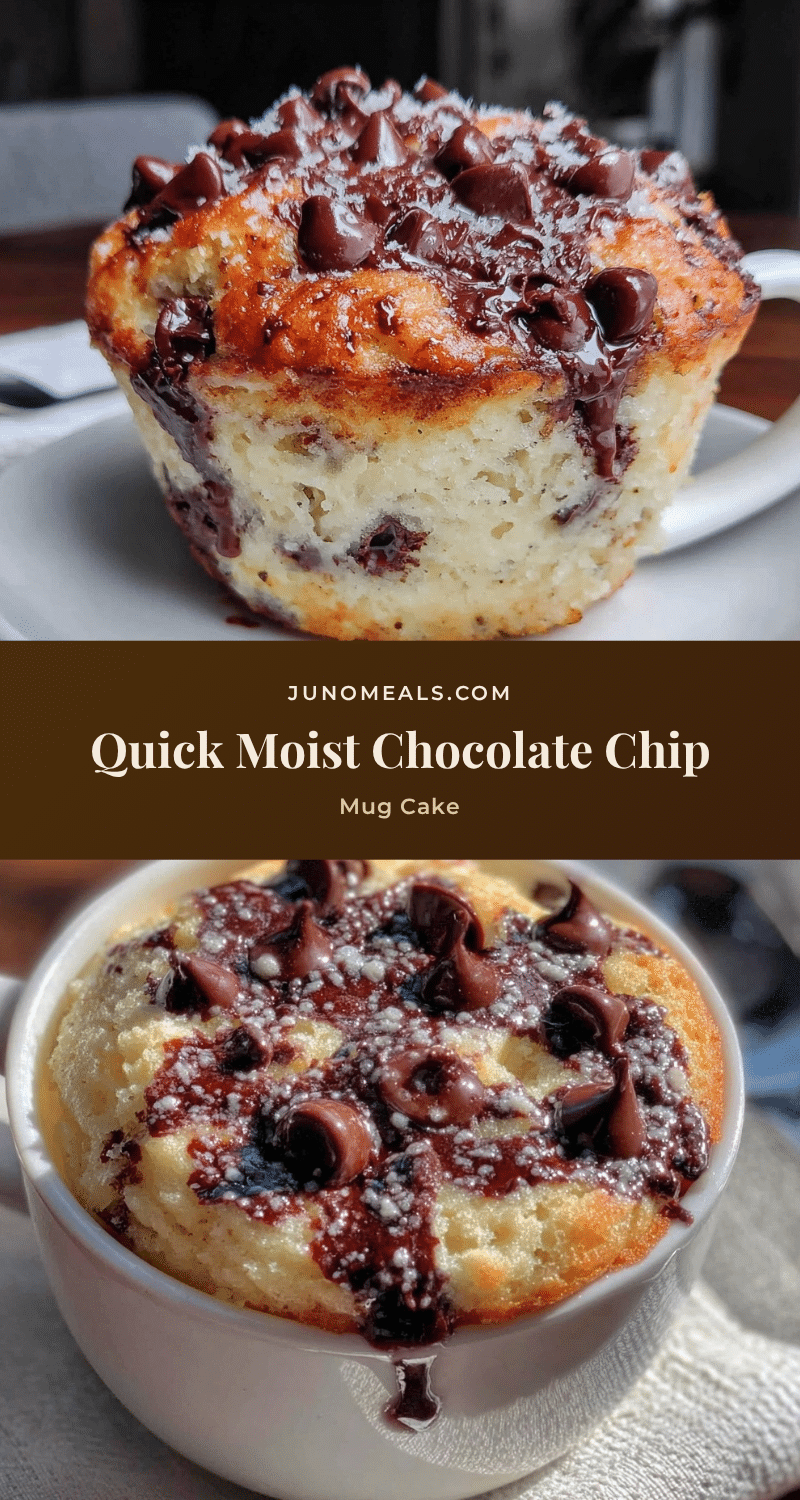 quick chocolate chip mug cake recipe