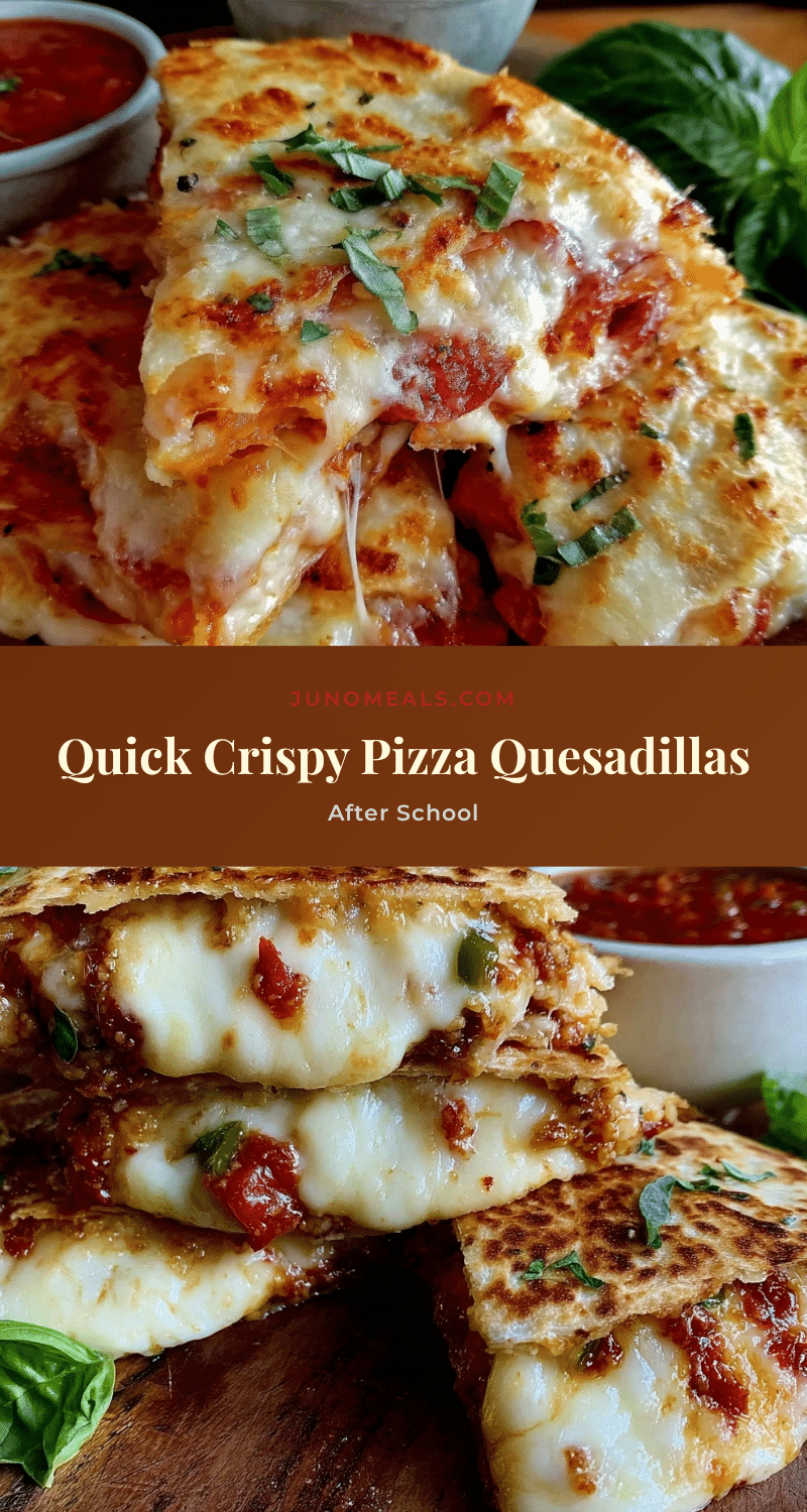 quick crispy pizza quesadillas recipe