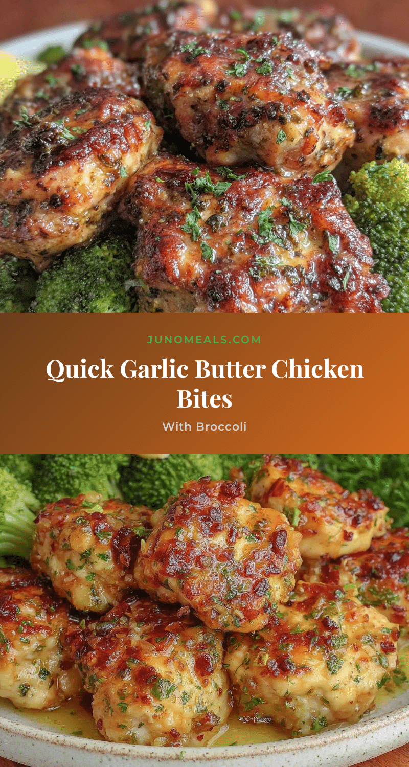 quick garlic butter chicken bites recipe