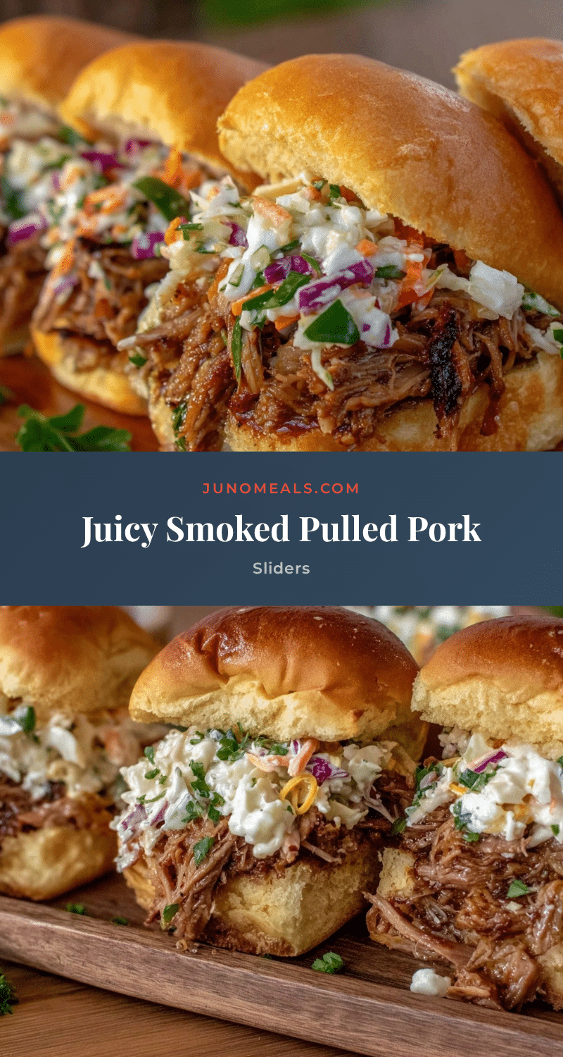 smoked pulled pork sliders recipe