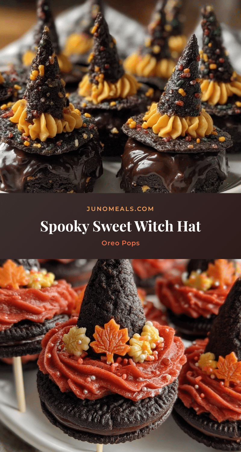 witch hat Oreo cookie pops recipe
