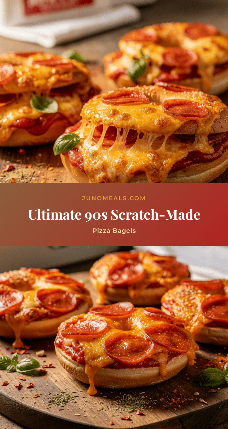 90s lunchbox pizza bagels recipe