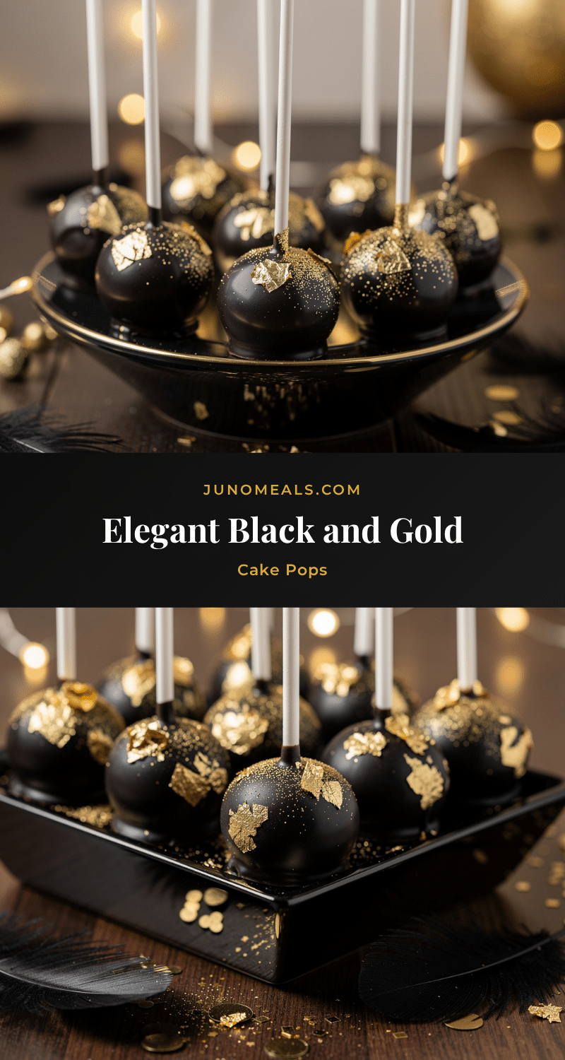 black and gold cake pops recipe
