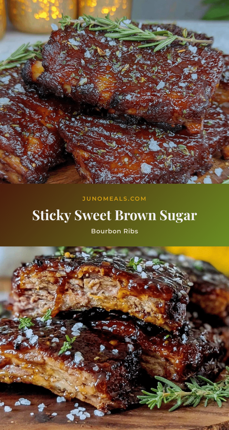 brown sugar bourbon glazed pork ribs recipe