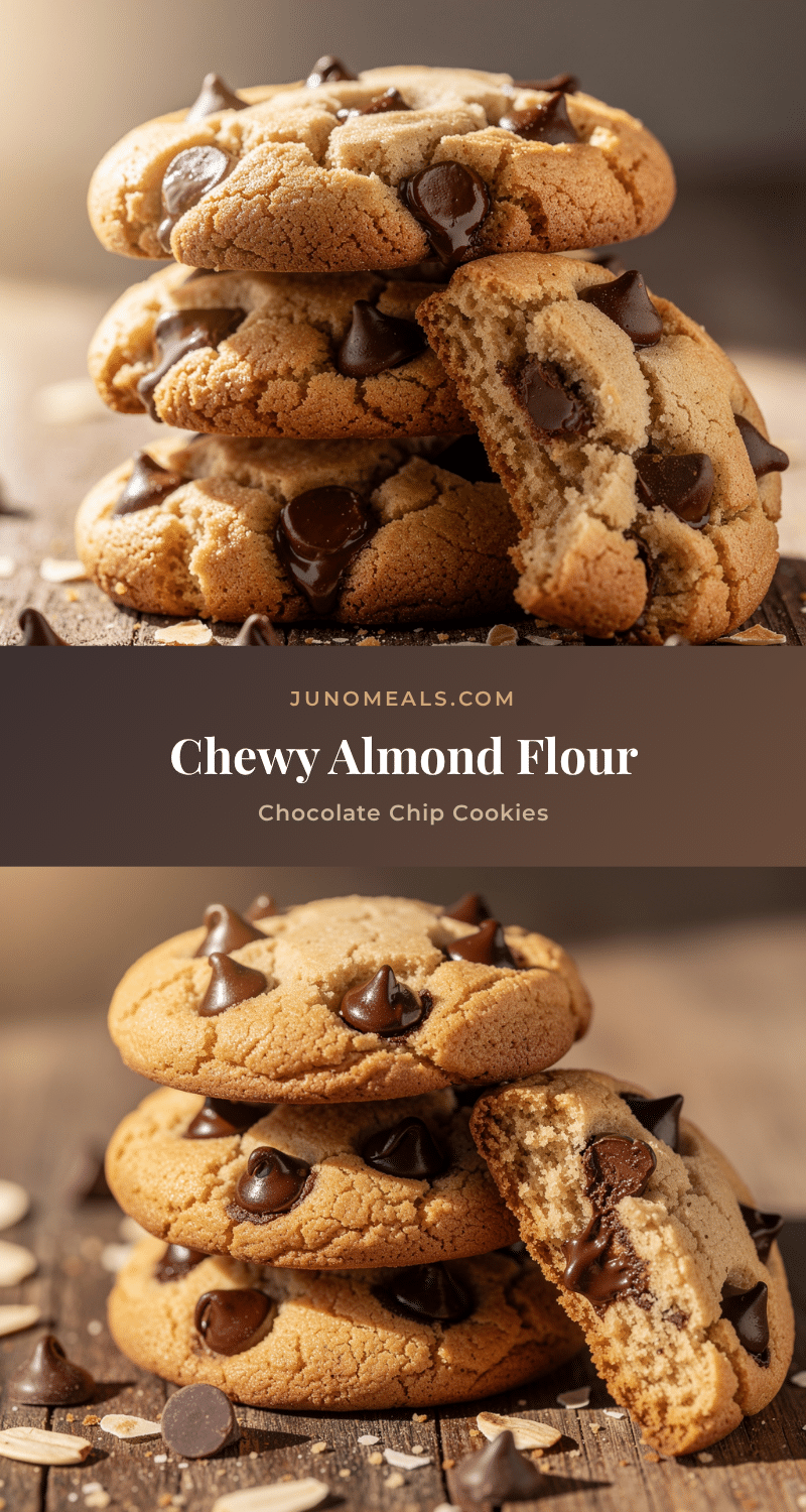 chewy almond flour chocolate chip cookies recipe