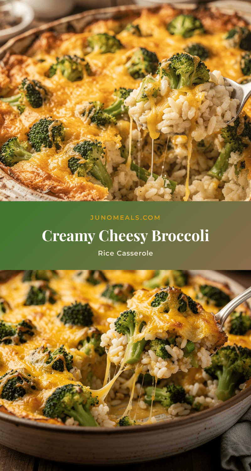 creamy cheesy broccoli rice casserole recipe