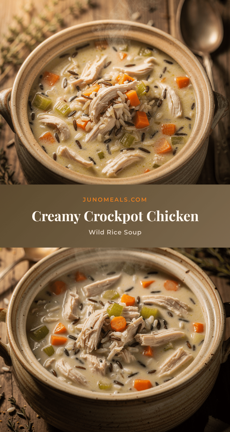 creamy crockpot chicken wild rice soup recipe