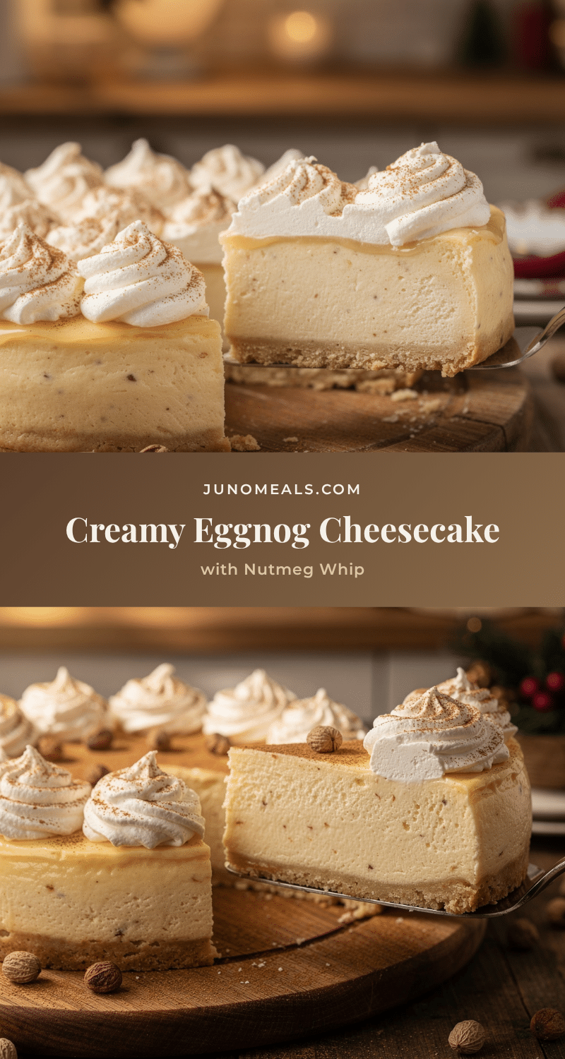 creamy eggnog cheesecake recipe