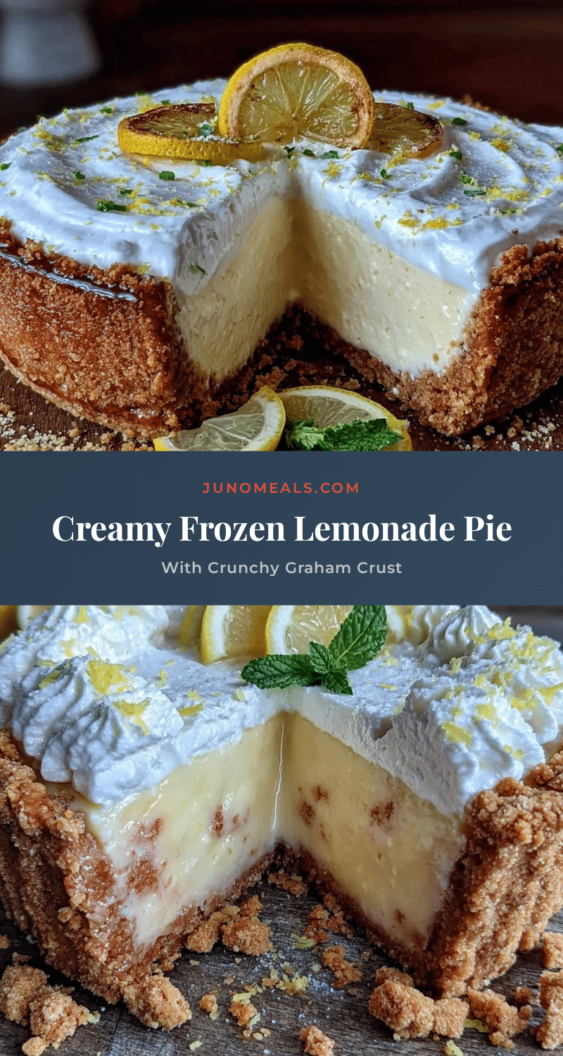 creamy frozen lemonade pie recipe