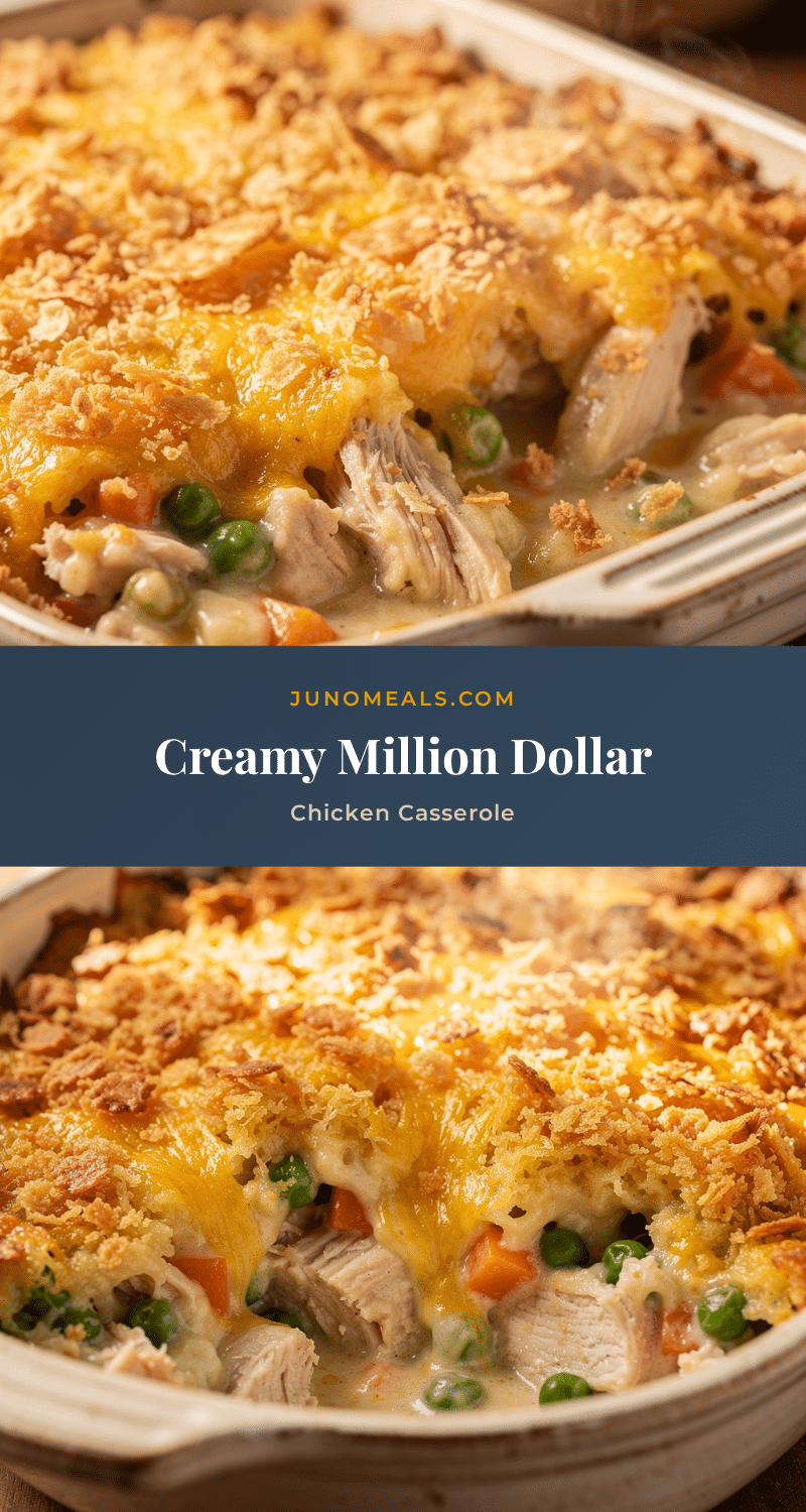 creamy million dollar chicken casserole recipe