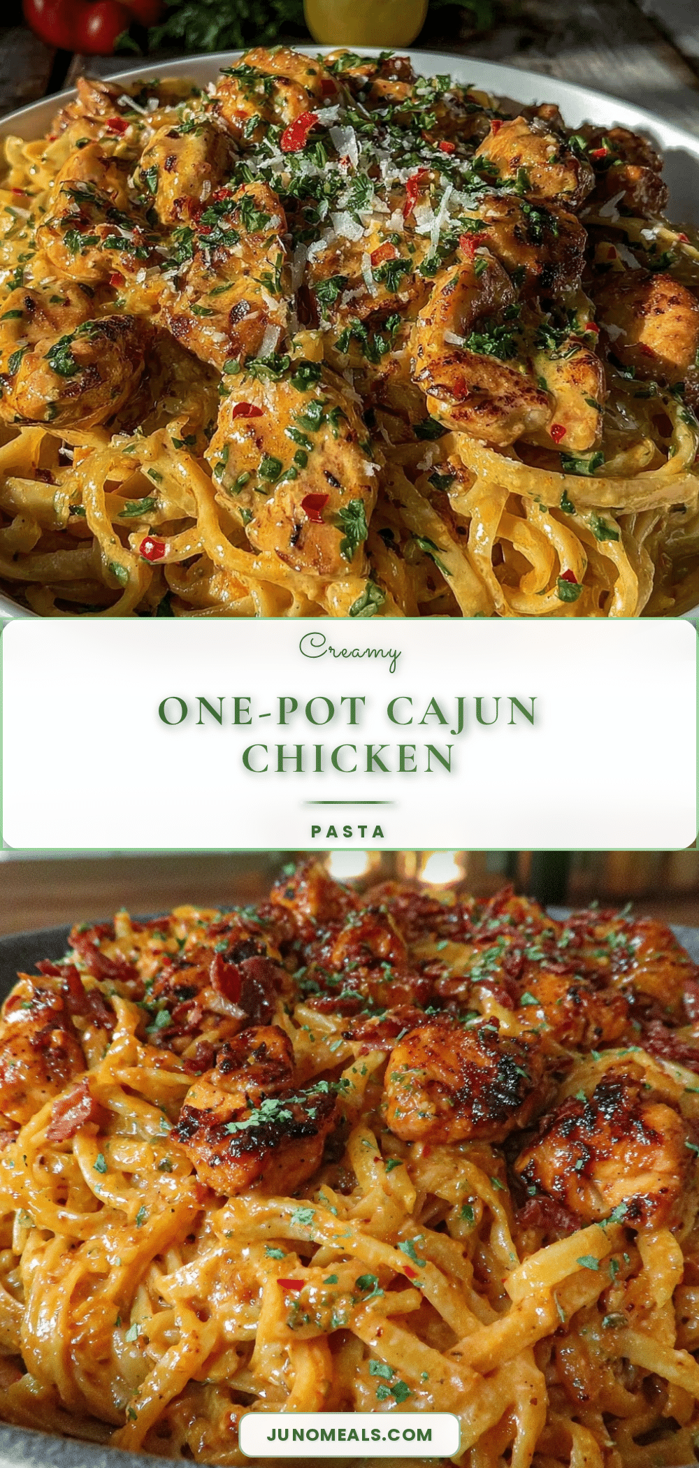 creamy one-pot cajun chicken pasta recipe