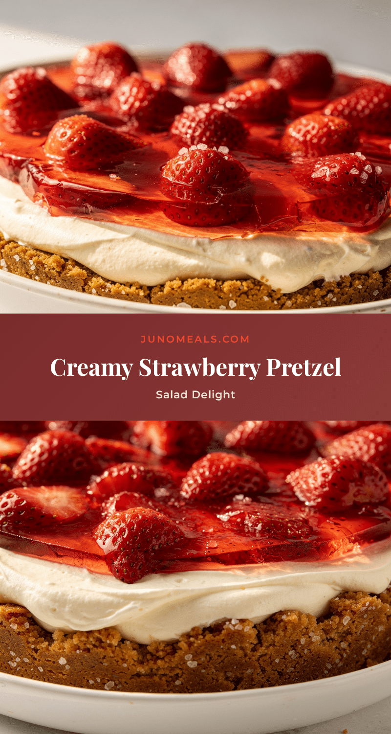 creamy strawberry pretzel salad recipe
