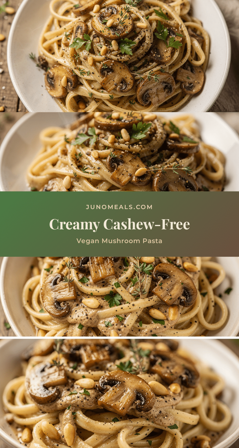 creamy vegan mushroom pasta recipe