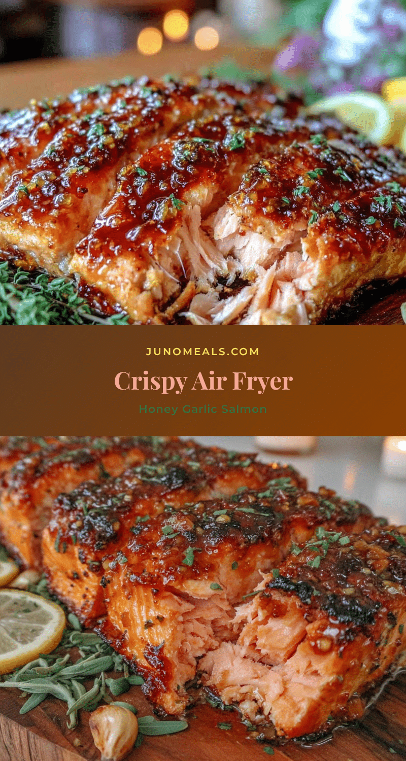 crispy air fryer honey garlic salmon recipe