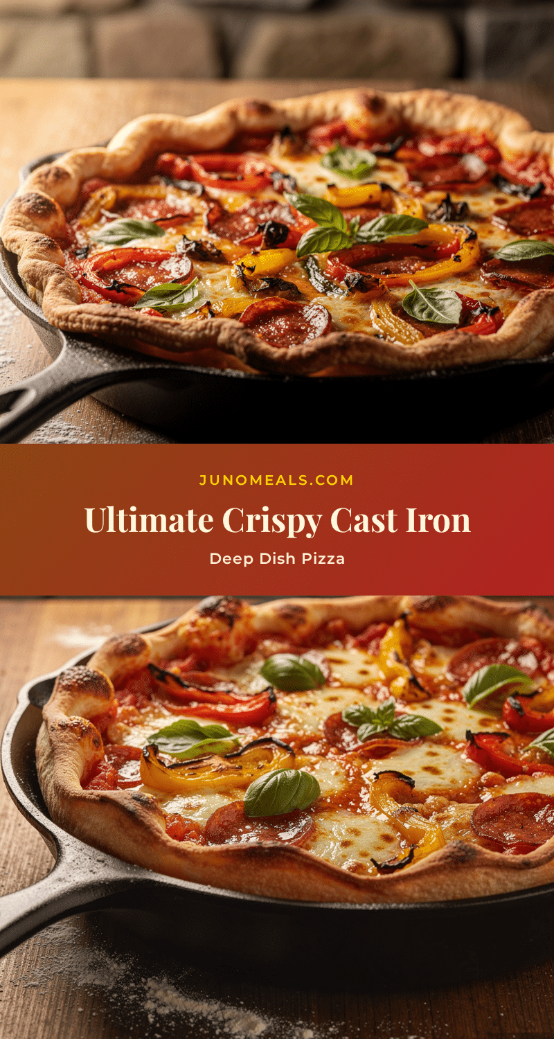 crispy cast iron deep dish pizza recipe