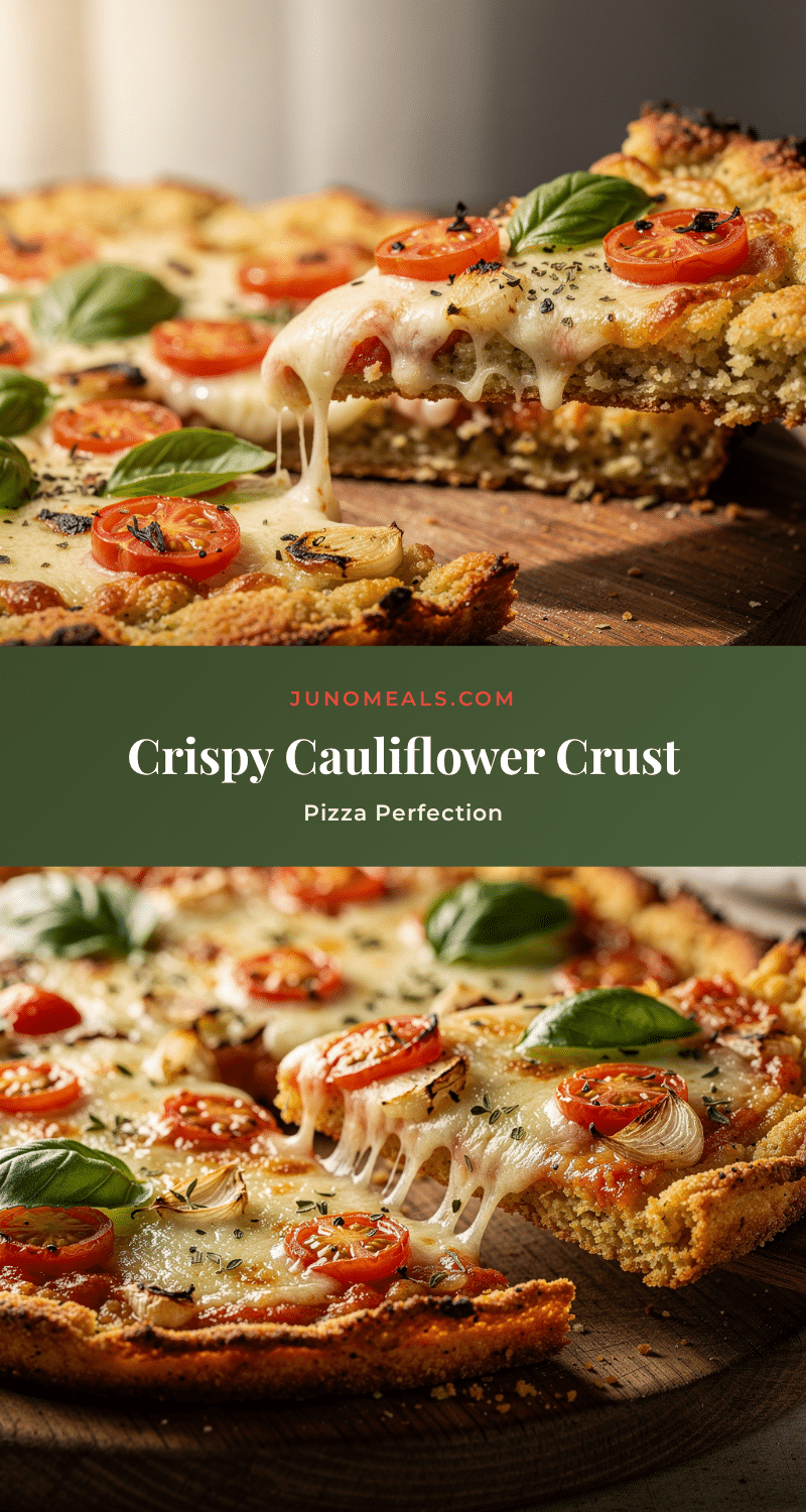 crispy cauliflower crust pizza recipe
