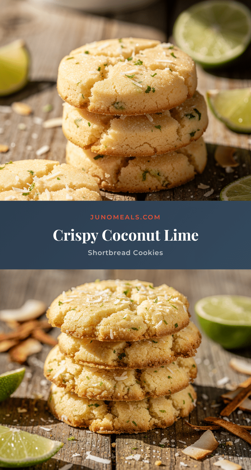 crispy coconut lime shortbread cookies recipe