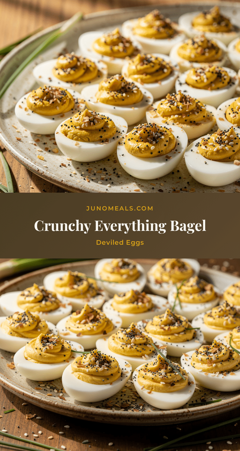 crispy everything bagel deviled eggs recipe