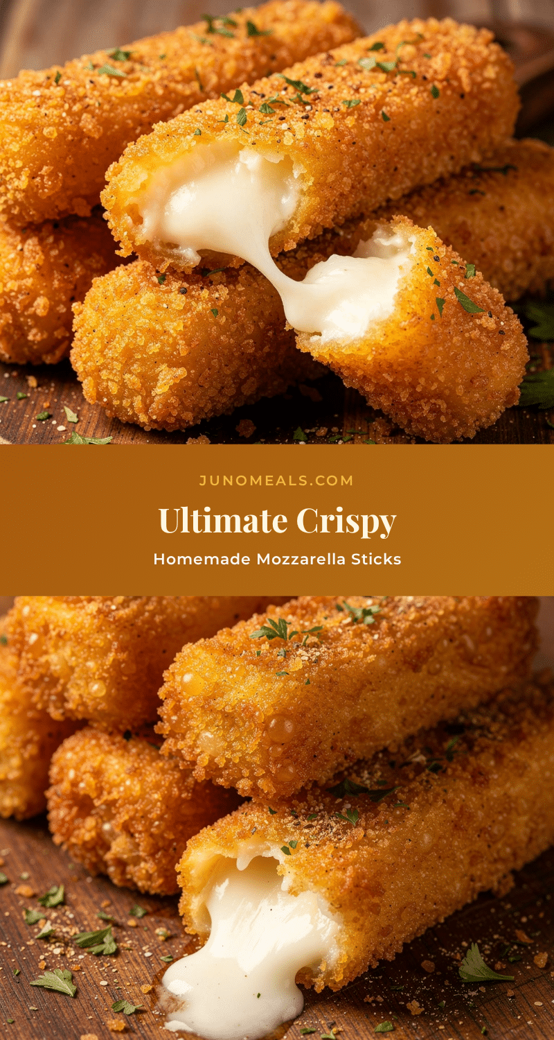 crispy homemade mozzarella sticks recipe