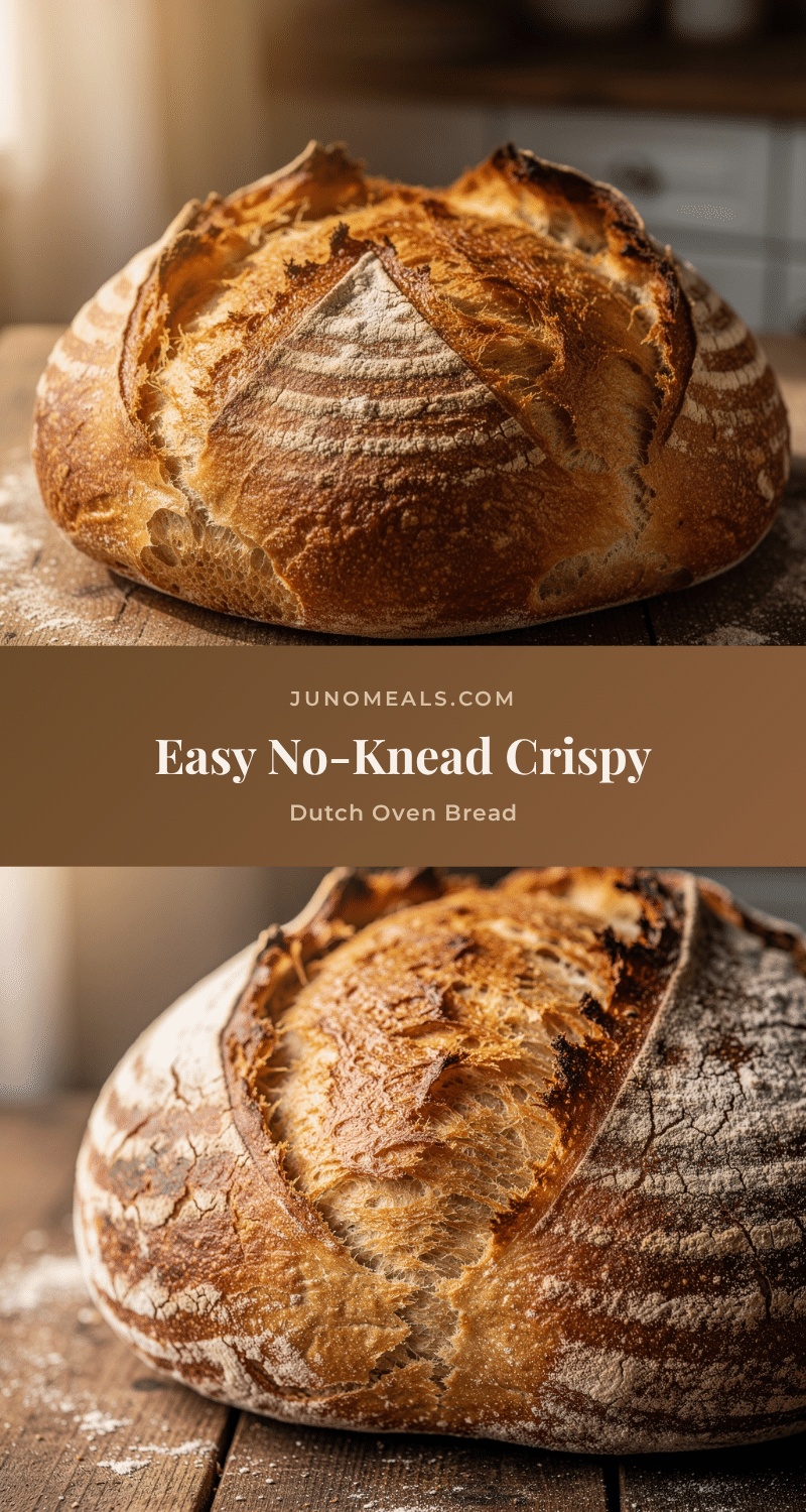 crispy no-knead dutch oven bread recipe