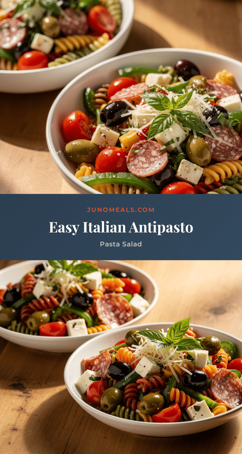 easy italian antipasto pasta salad recipe