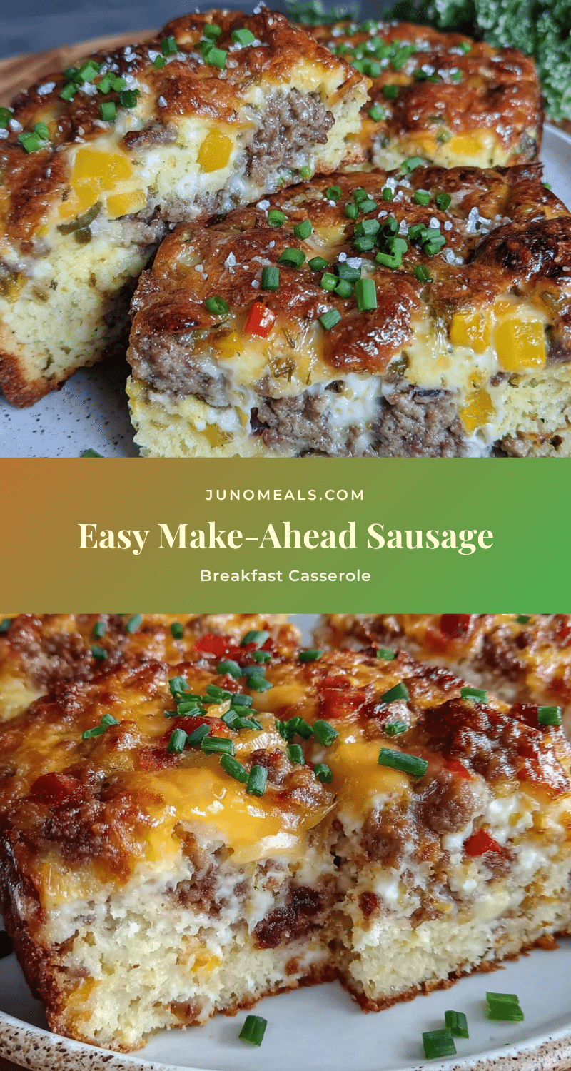 easy make-ahead breakfast casserole with sausage recipe