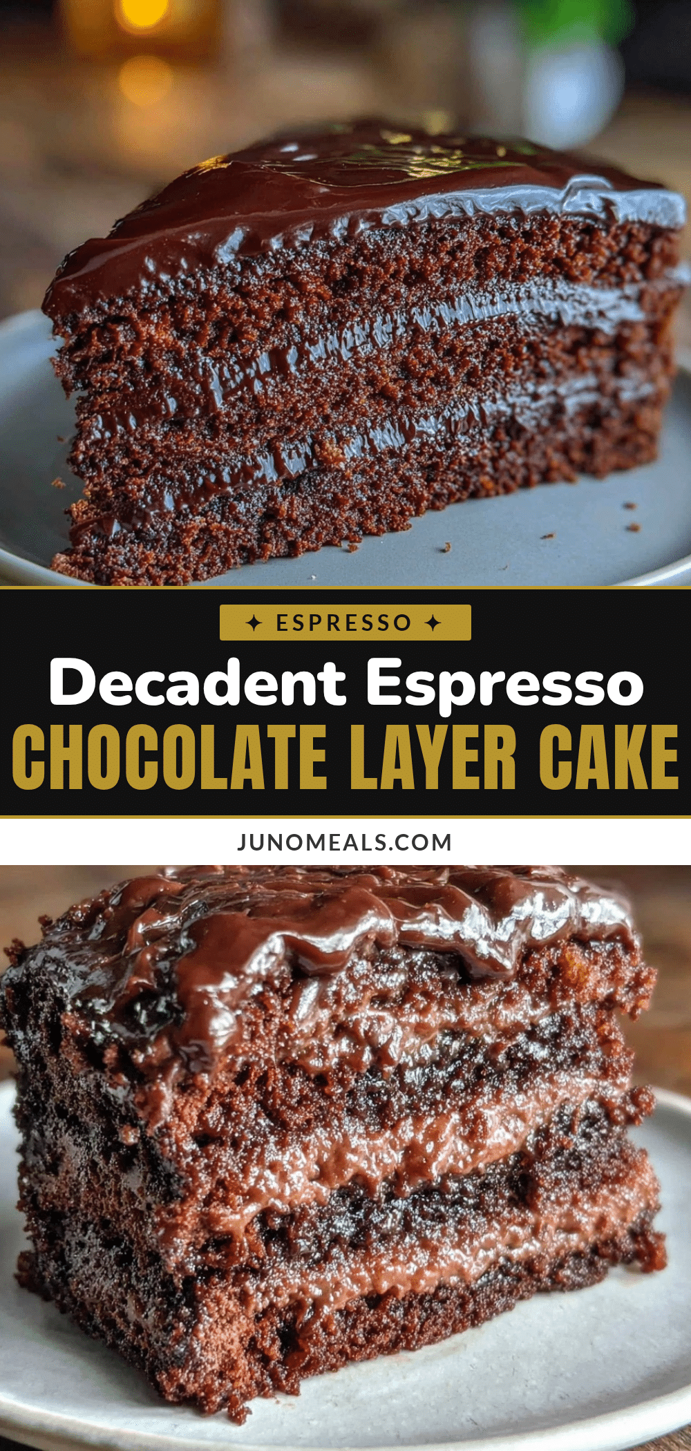 espresso chocolate layer cake recipe