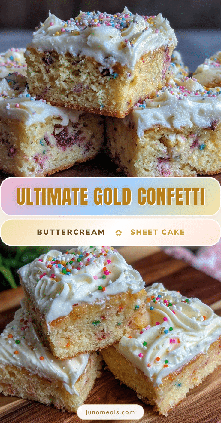 fluffy gold confetti sheet cake recipe