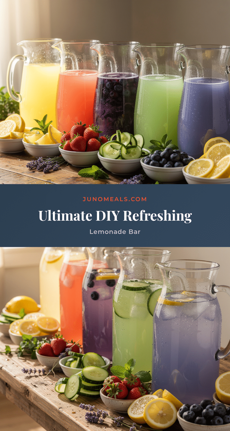 fresh DIY lemonade bar recipe