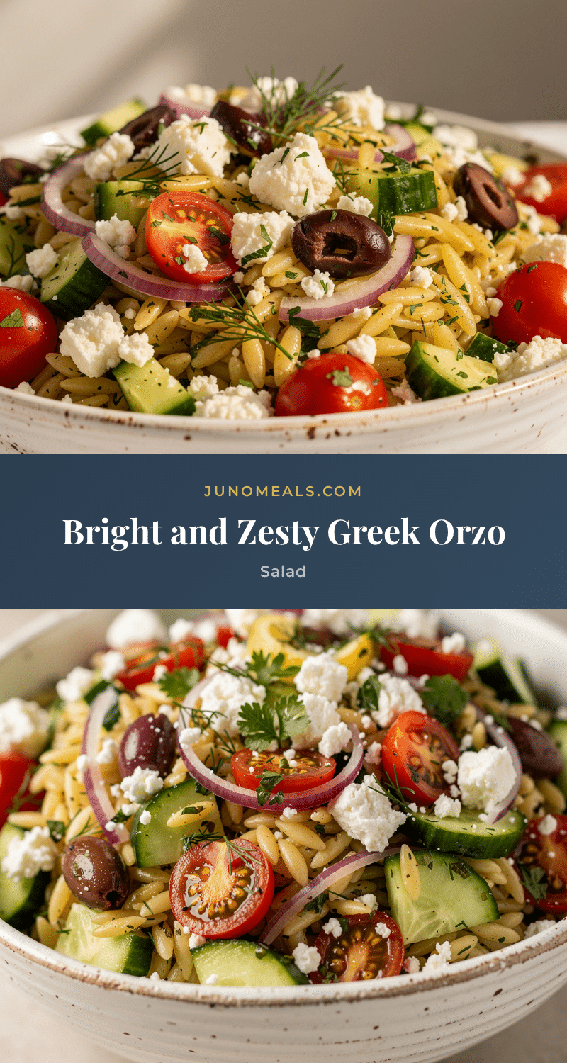fresh greek orzo pasta salad recipe