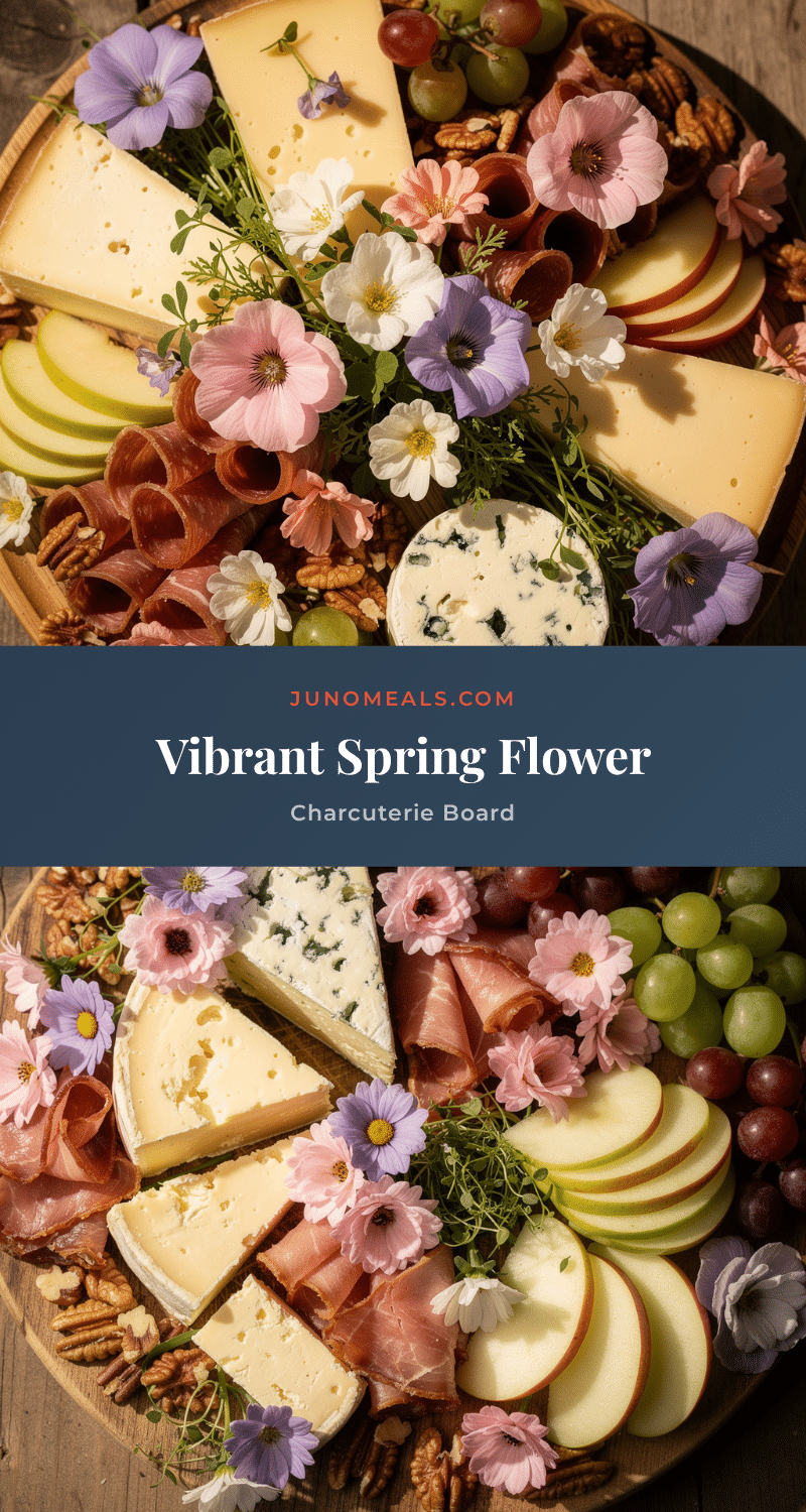 fresh spring flower charcuterie board recipe