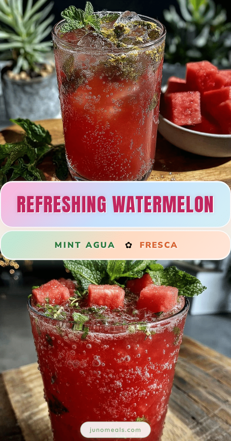fresh watermelon mint agua fresca recipe