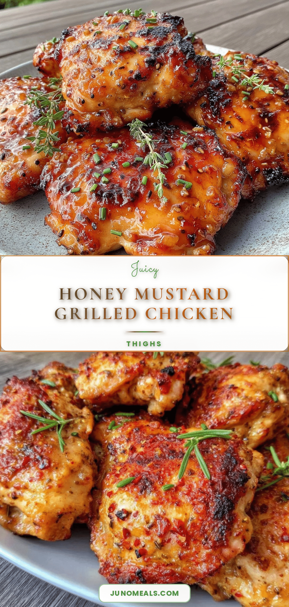 honey mustard grilled chicken thighs recipe