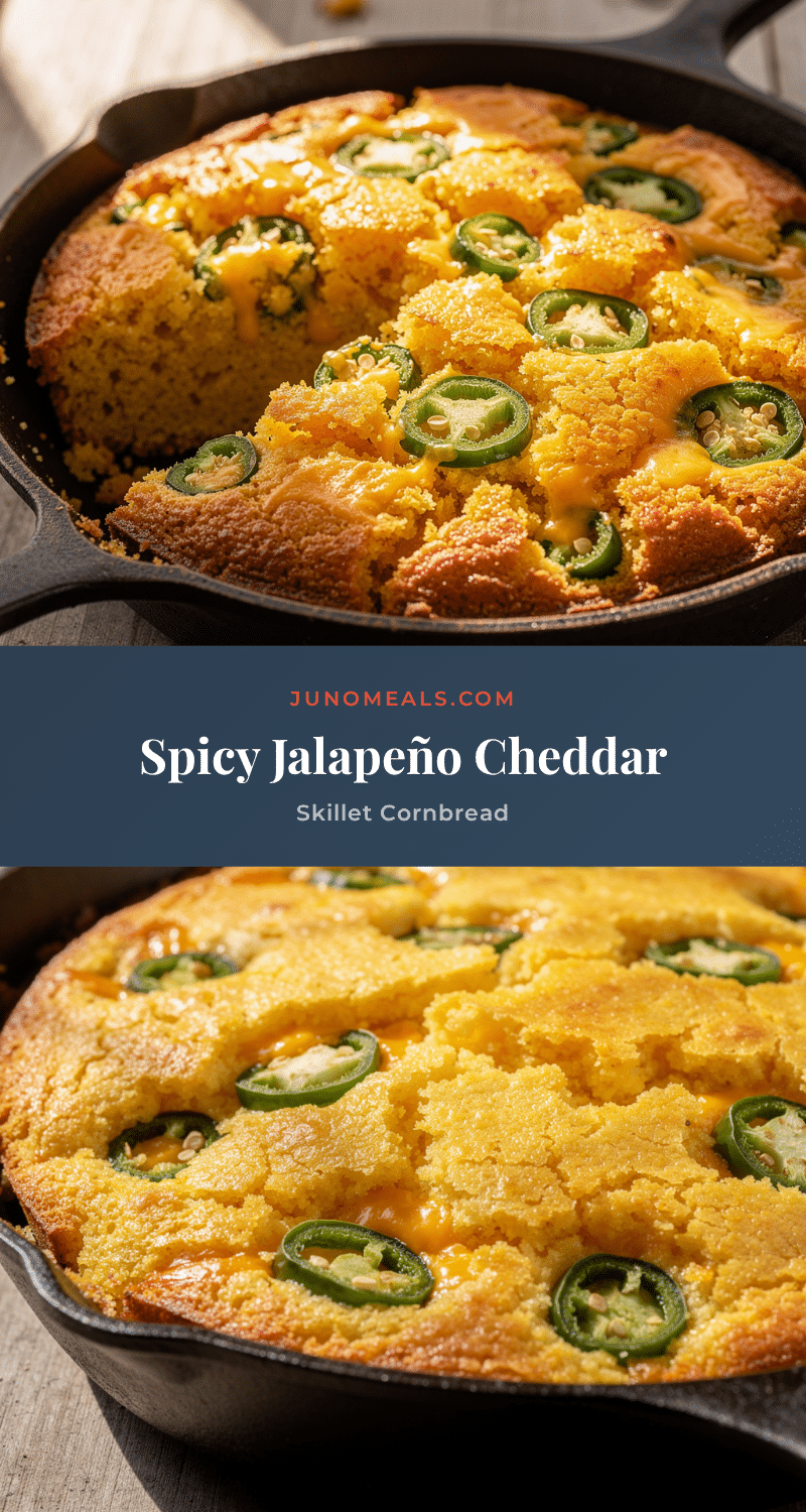 jalapeño cheddar skillet cornbread recipe
