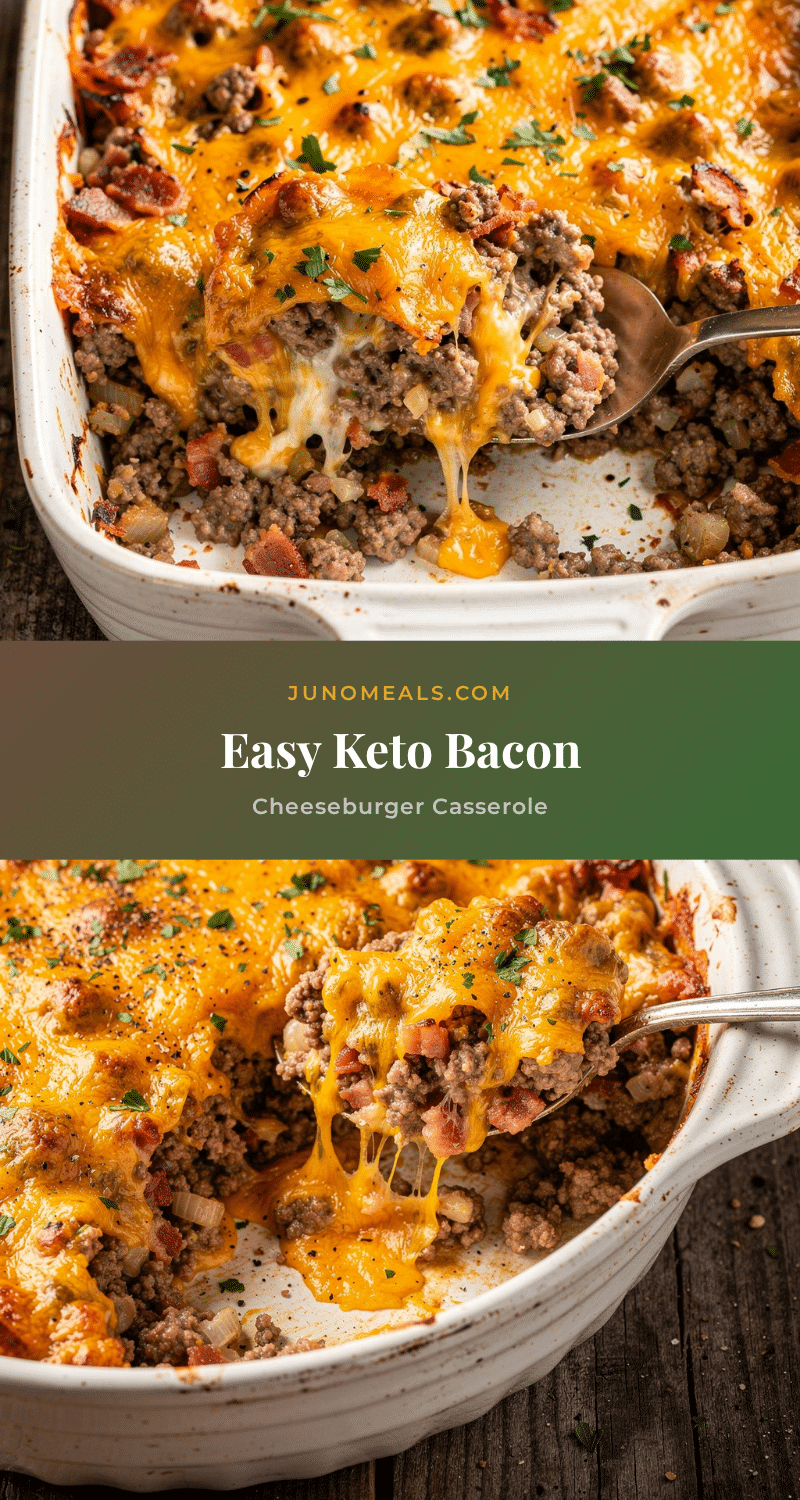 keto bacon cheeseburger casserole recipe