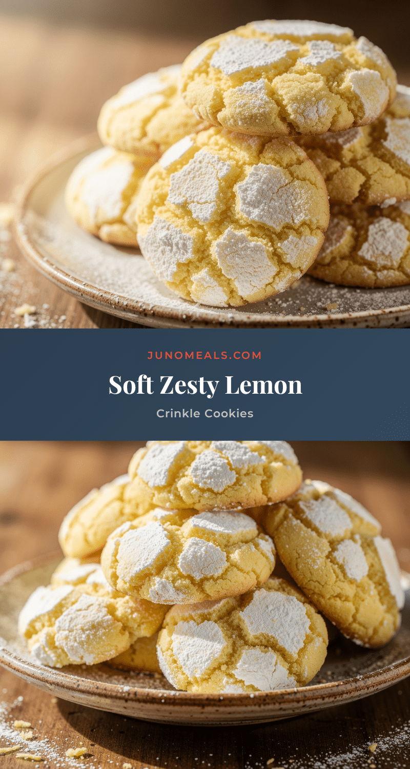 lemon crinkle cookies recipe