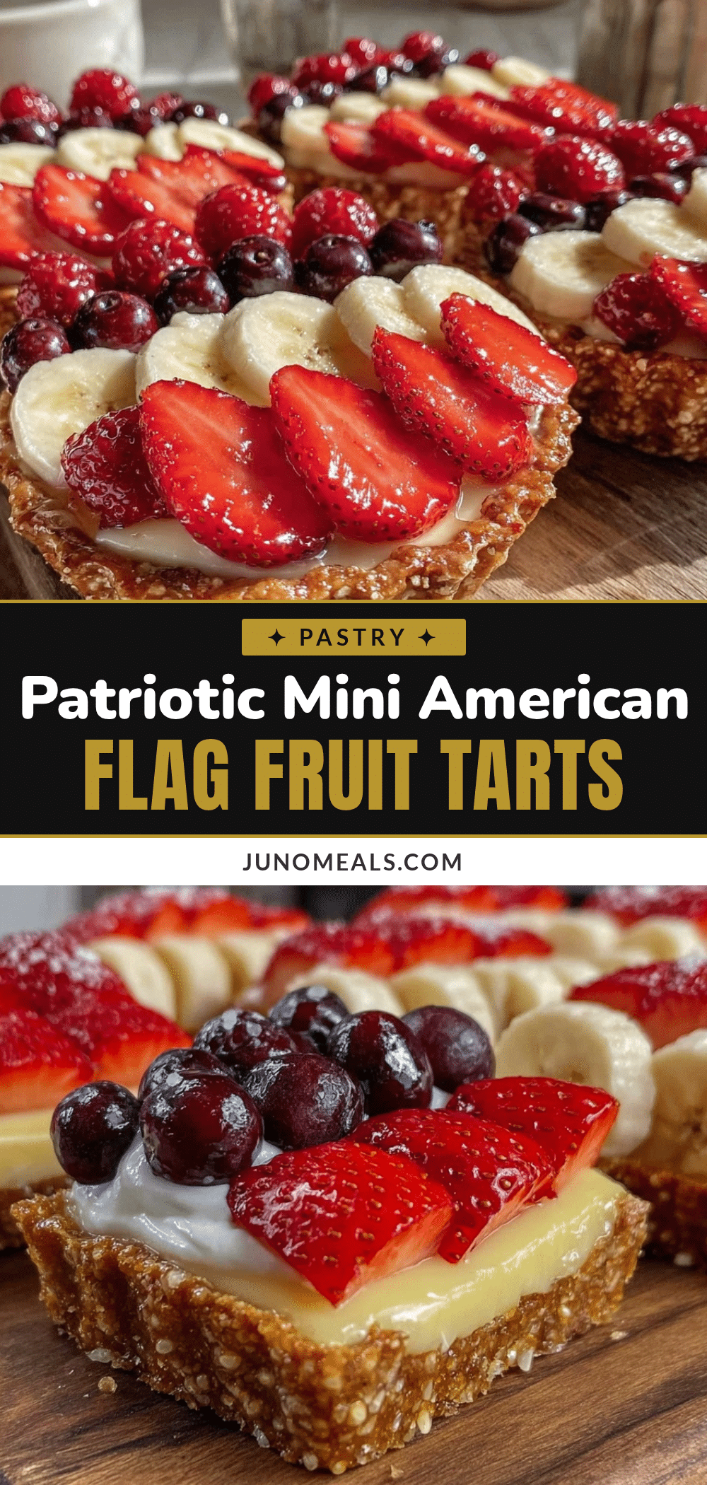mini american flag fruit tarts recipe