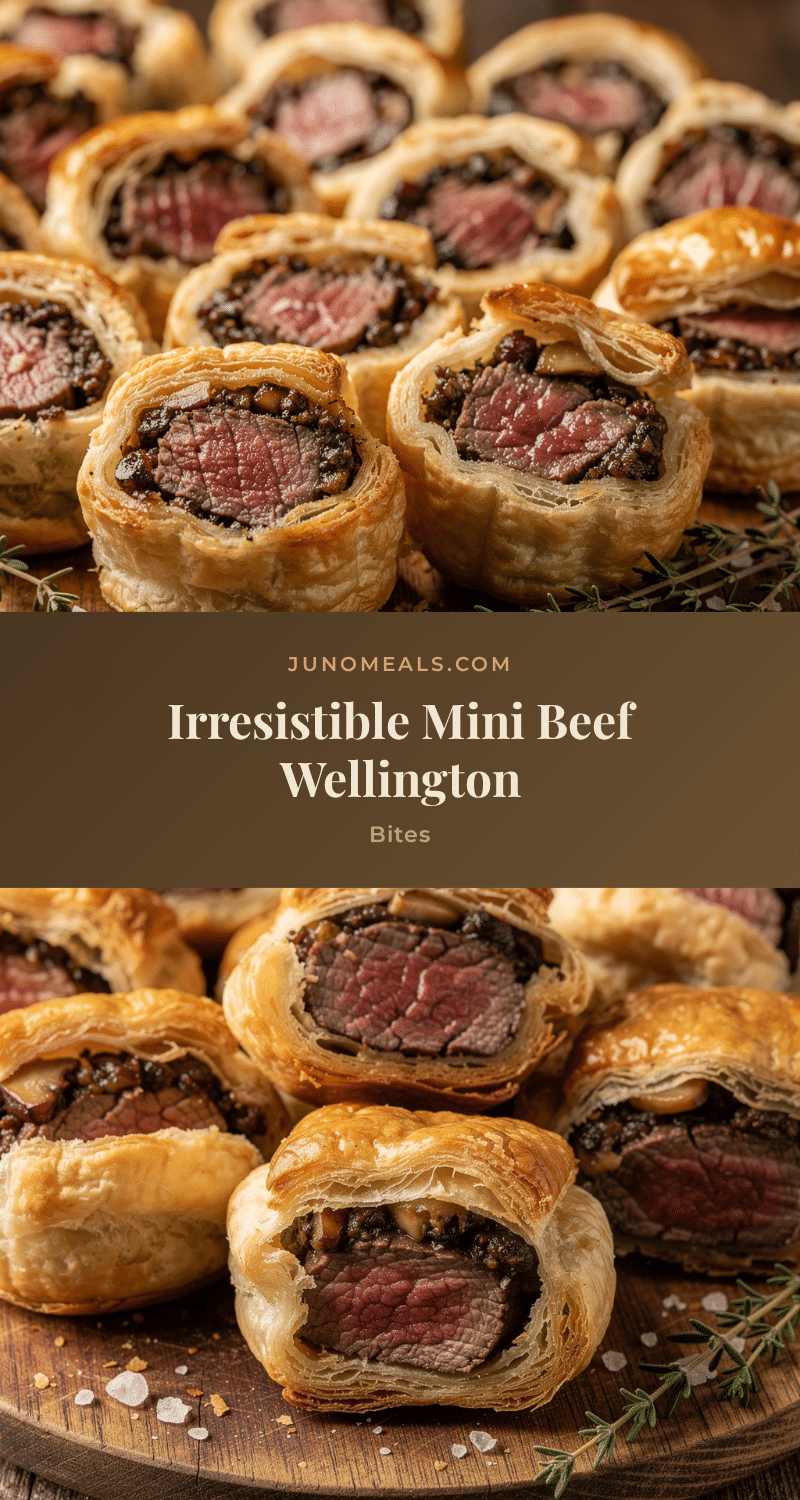 mini beef Wellington bites recipe