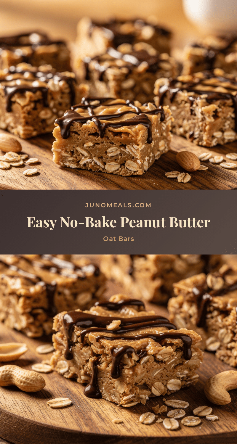 no-bake peanut butter oat bars recipe