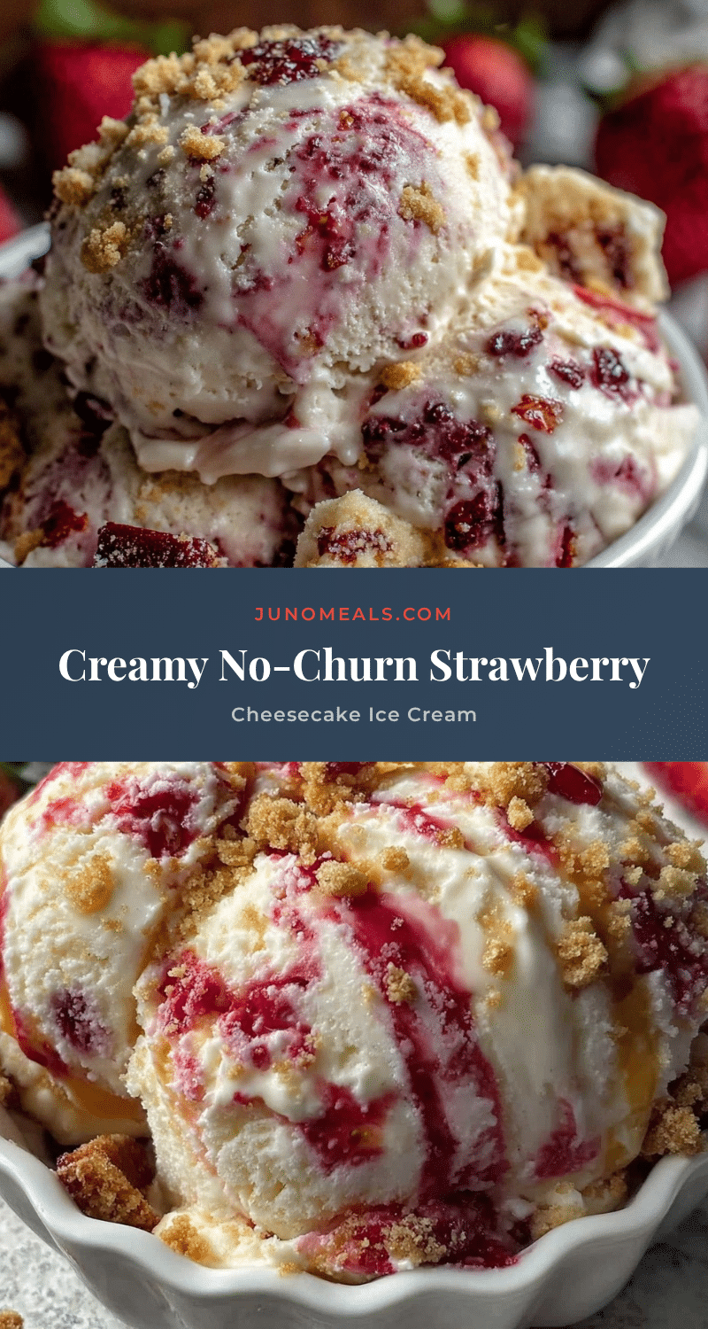 no-churn strawberry cheesecake ice cream recipe