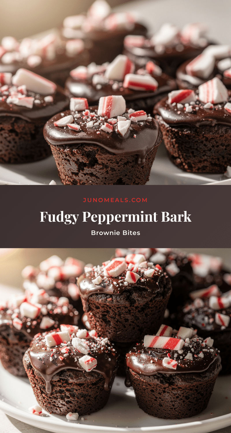 peppermint bark brownie bites recipe