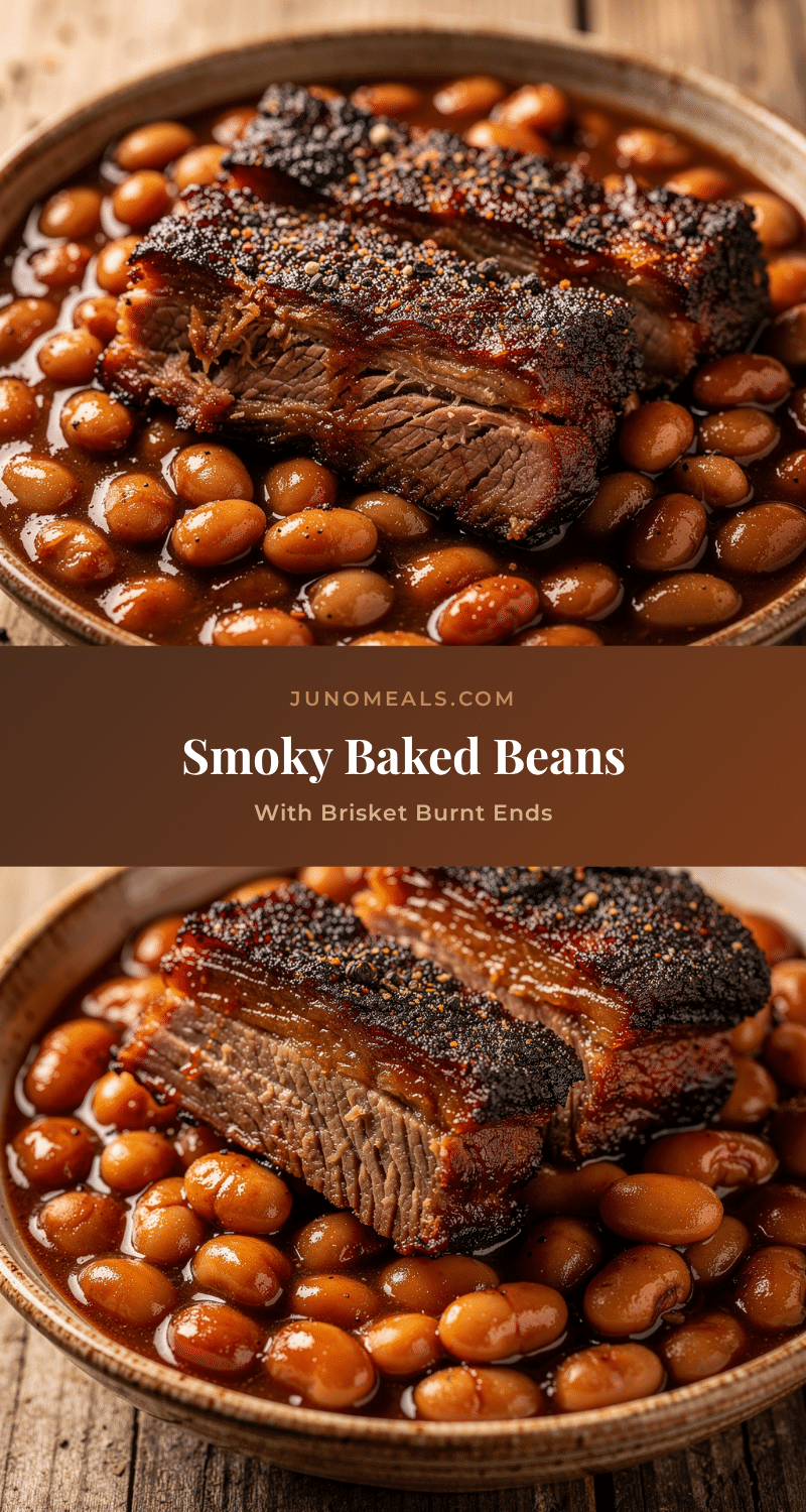 smoked baked beans with brisket burnt ends recipe