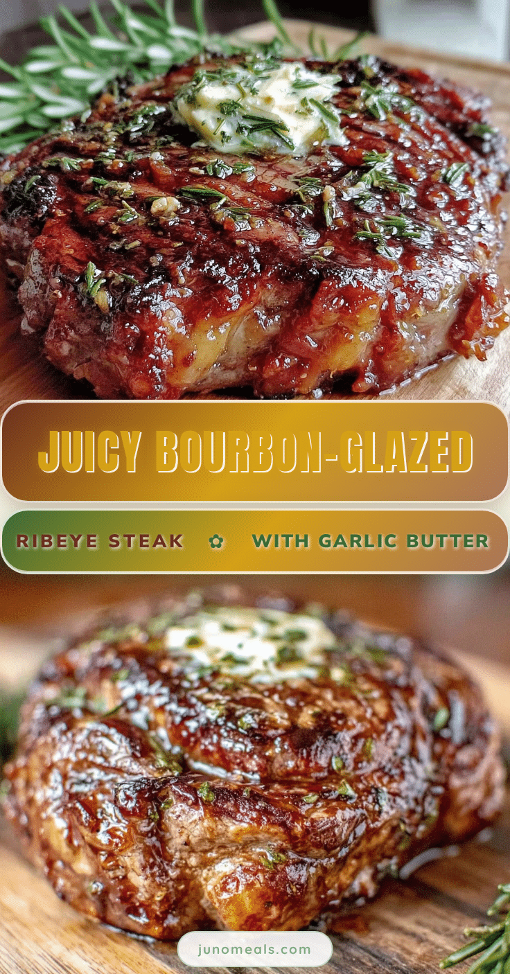 bourbon-glazed ribeye steak recipe