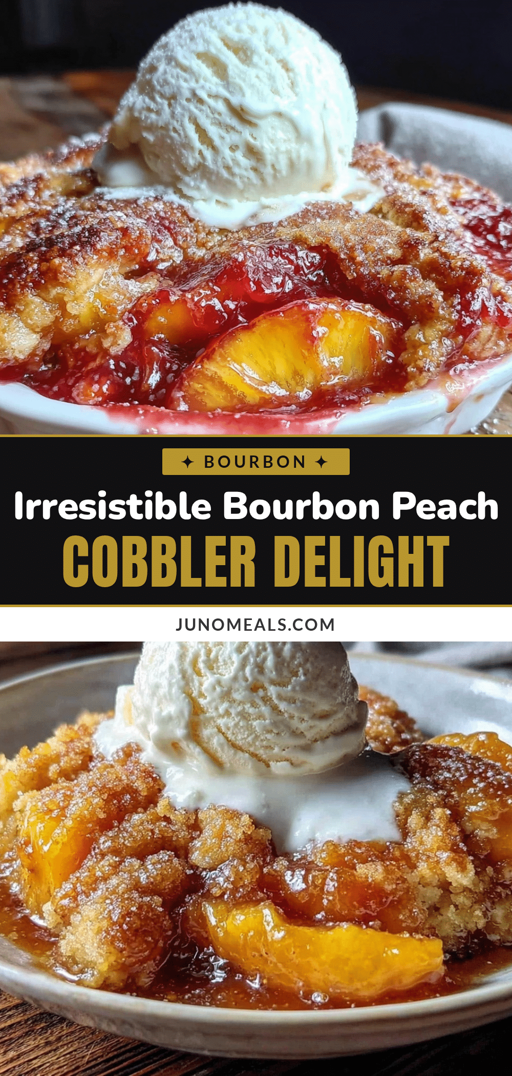 bourbon peach cobbler recipe