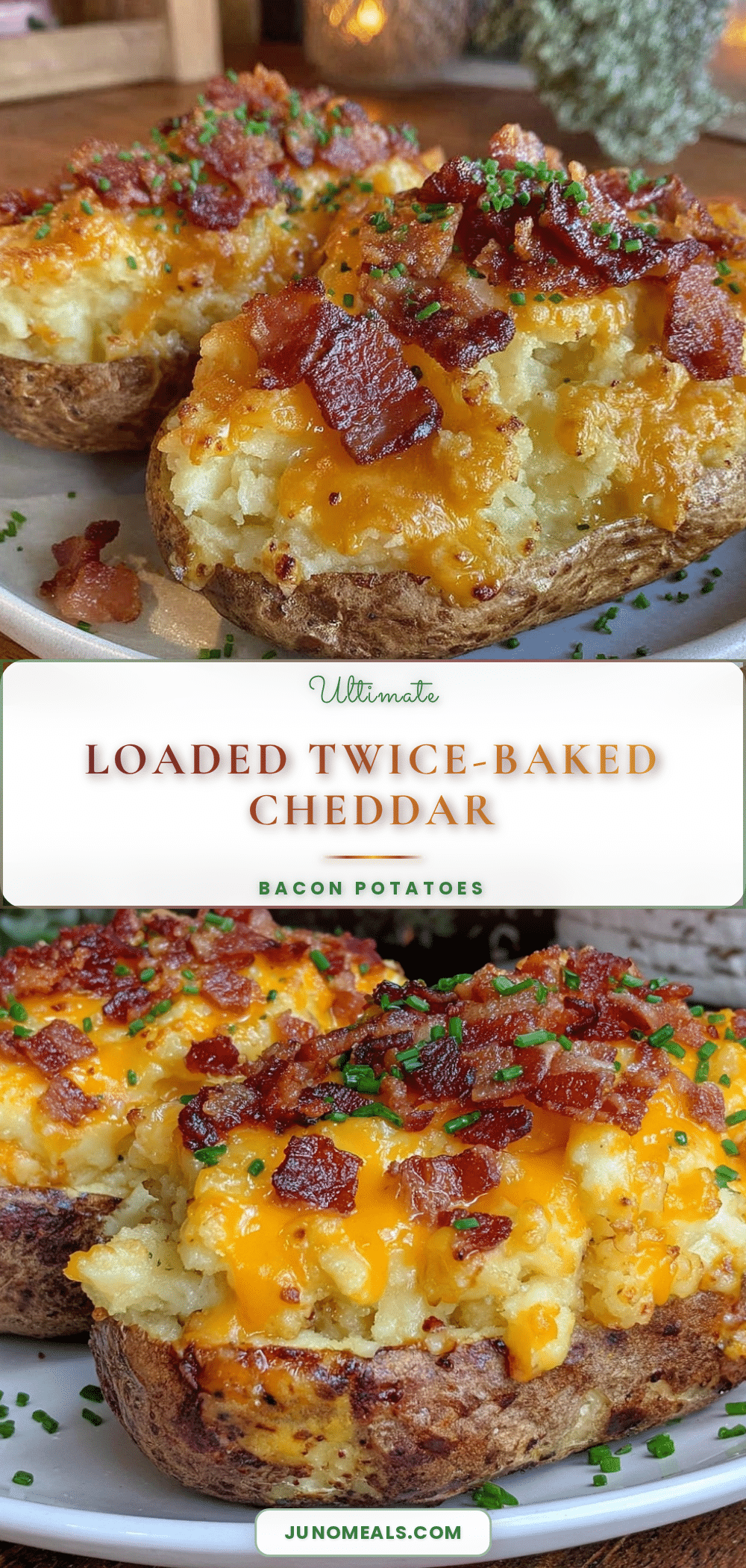 crispy loaded twice-baked potatoes recipe