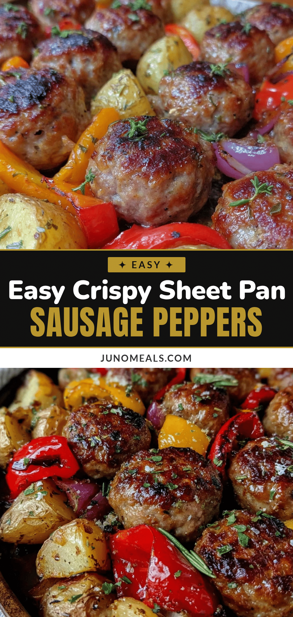 crispy sheet pan sausage and peppers with potatoes recipe