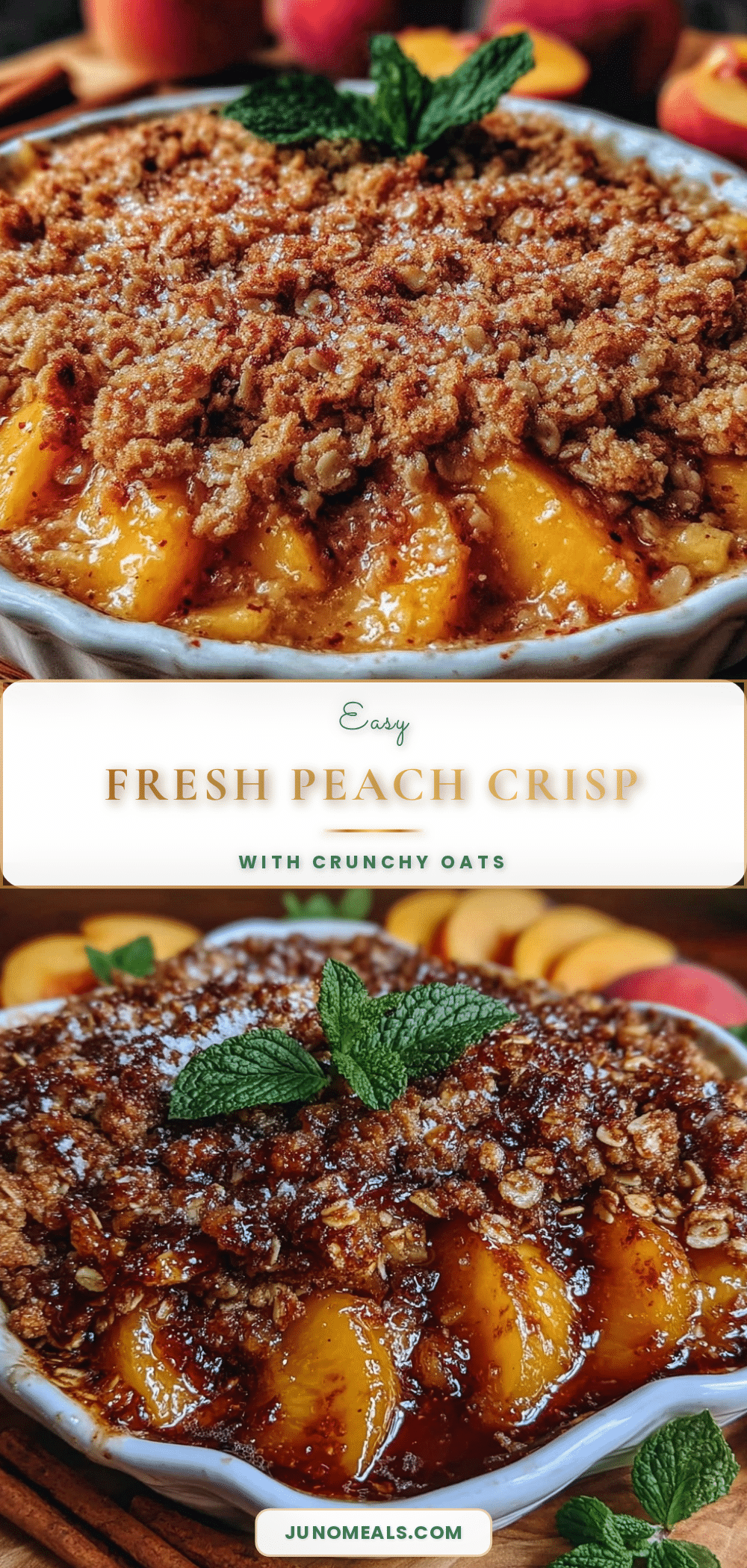 easy fresh peach crisp recipe