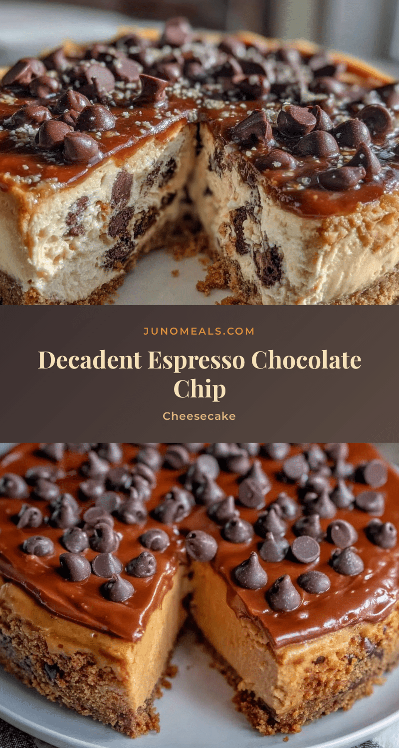 espresso chocolate chip cheesecake recipe